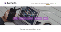 Desktop Screenshot of burnett.co.uk