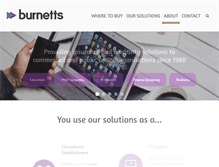 Tablet Screenshot of burnett.co.uk